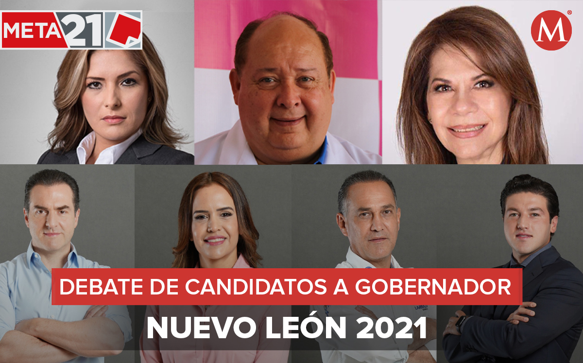 Debate de candidatos a la gubernatura de Nuevo León. Foto: Especial