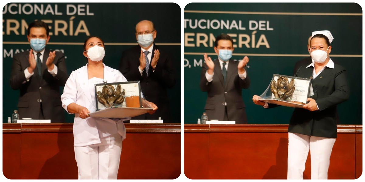 El personal de enfermería fue homenajeado el viernes.