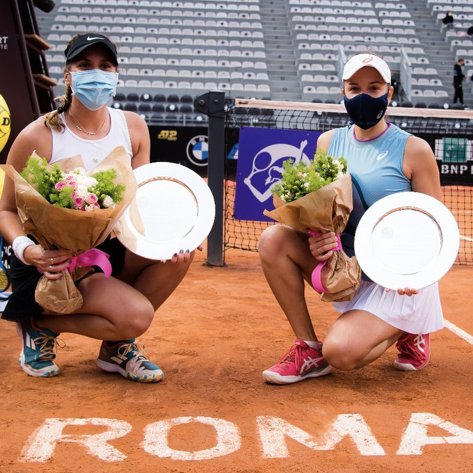 Giuliana Olmos y Sharon Fichman se coronan en dobles del Masters 1000 de Roma (Twitter @WTA)