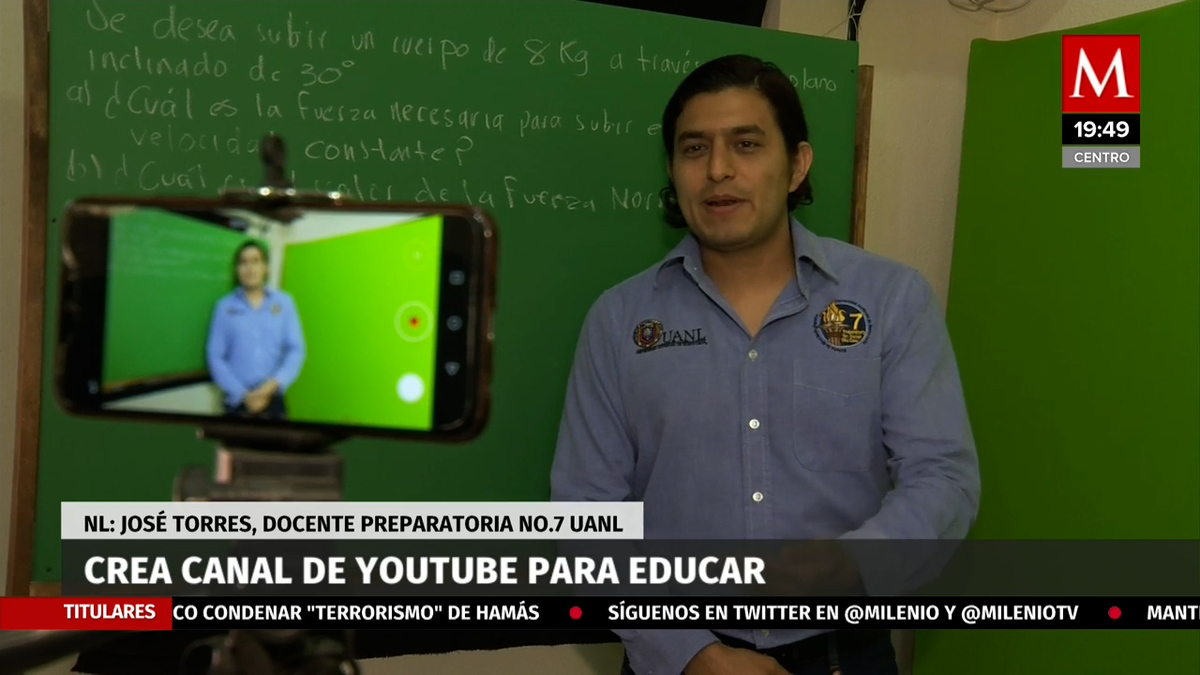 Maestro de matemáticas crea canal de YouTube para dar clases a sus alumnos