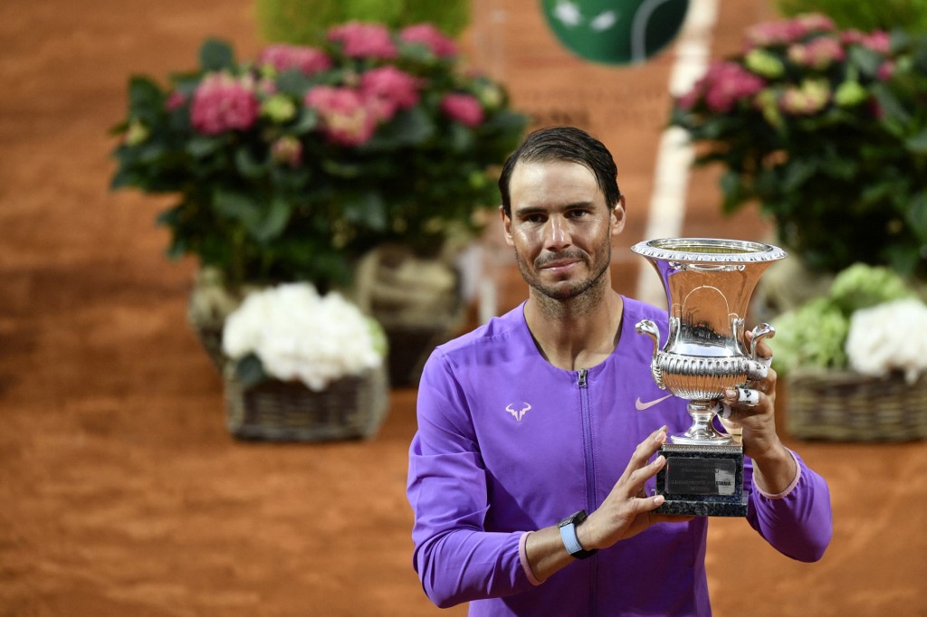 Rafael Nadal es campeón del Masters 1000 de Roma (AFP)