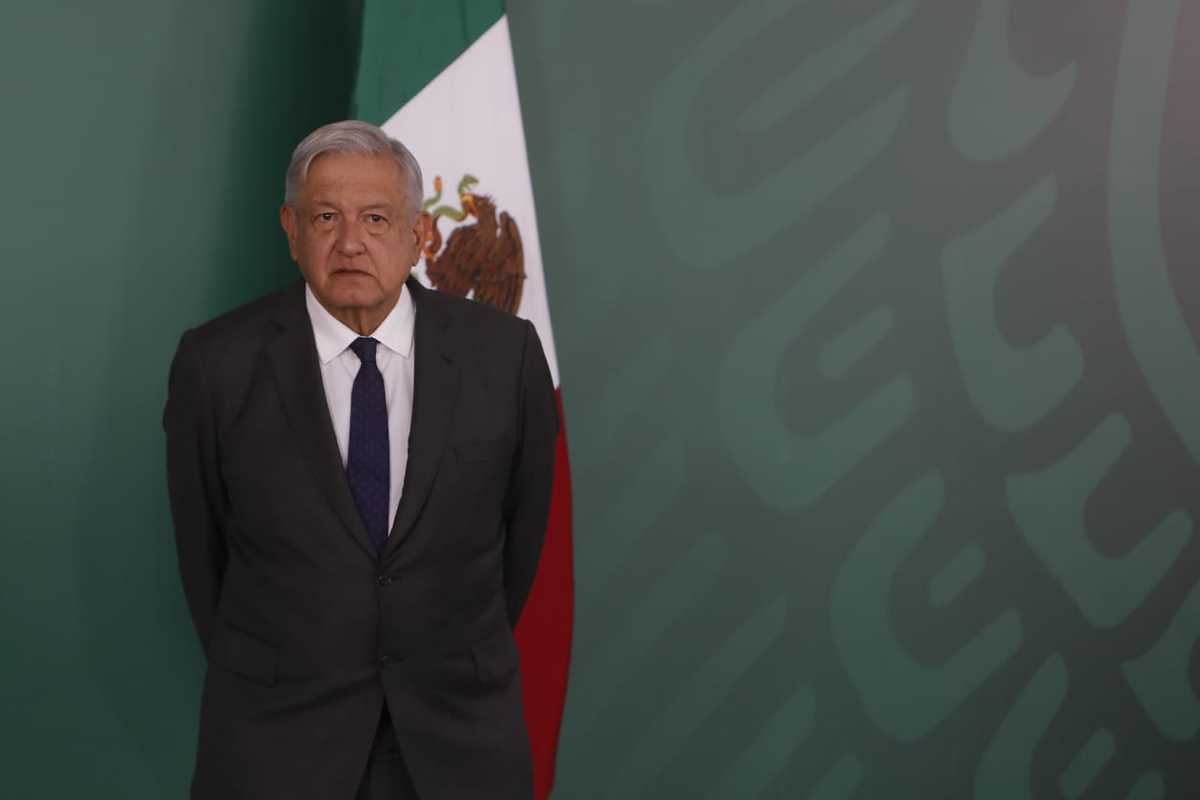 Andrés Manuel López Obrador en conferencia de prensa en Coahuila.( Ariana Pérez)