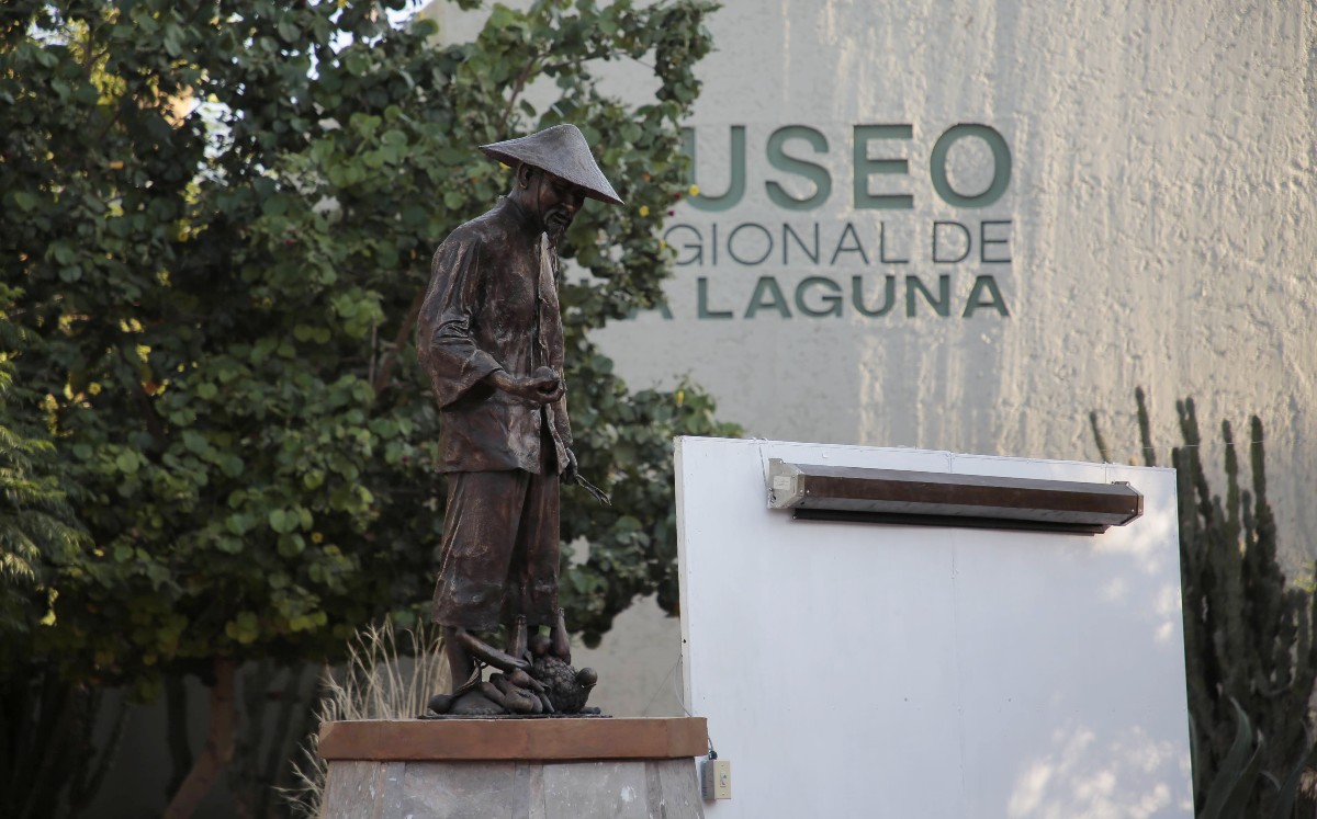 La escultura de El Hortelano regresó al Bosque Venustiano Carranza. (Manuel Guadarrama)