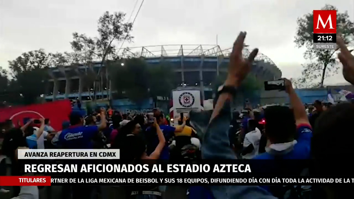 Estadio Azteca, con público 433 días después