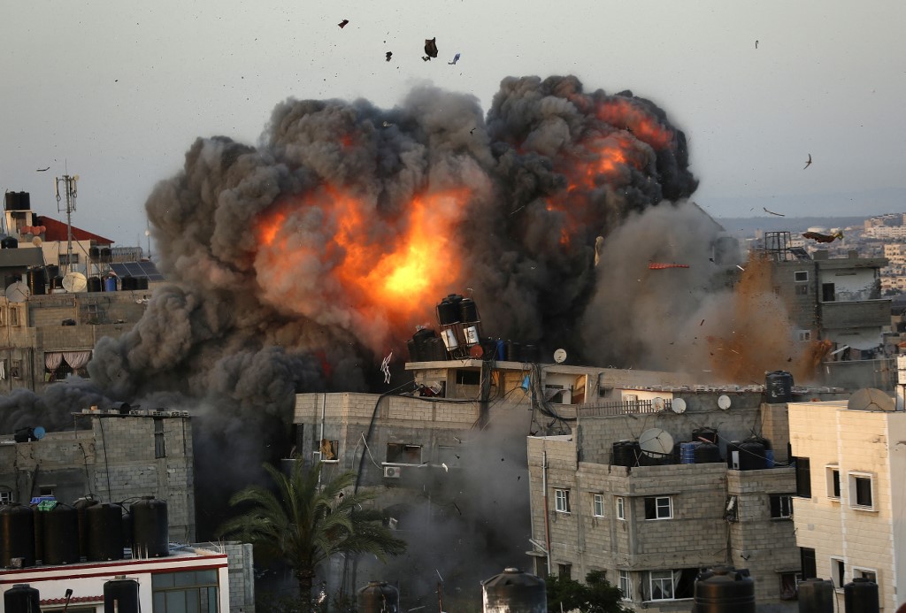 Más de 200 muertos en Gaza durante la octava jornada de bombardeos. (AFP)