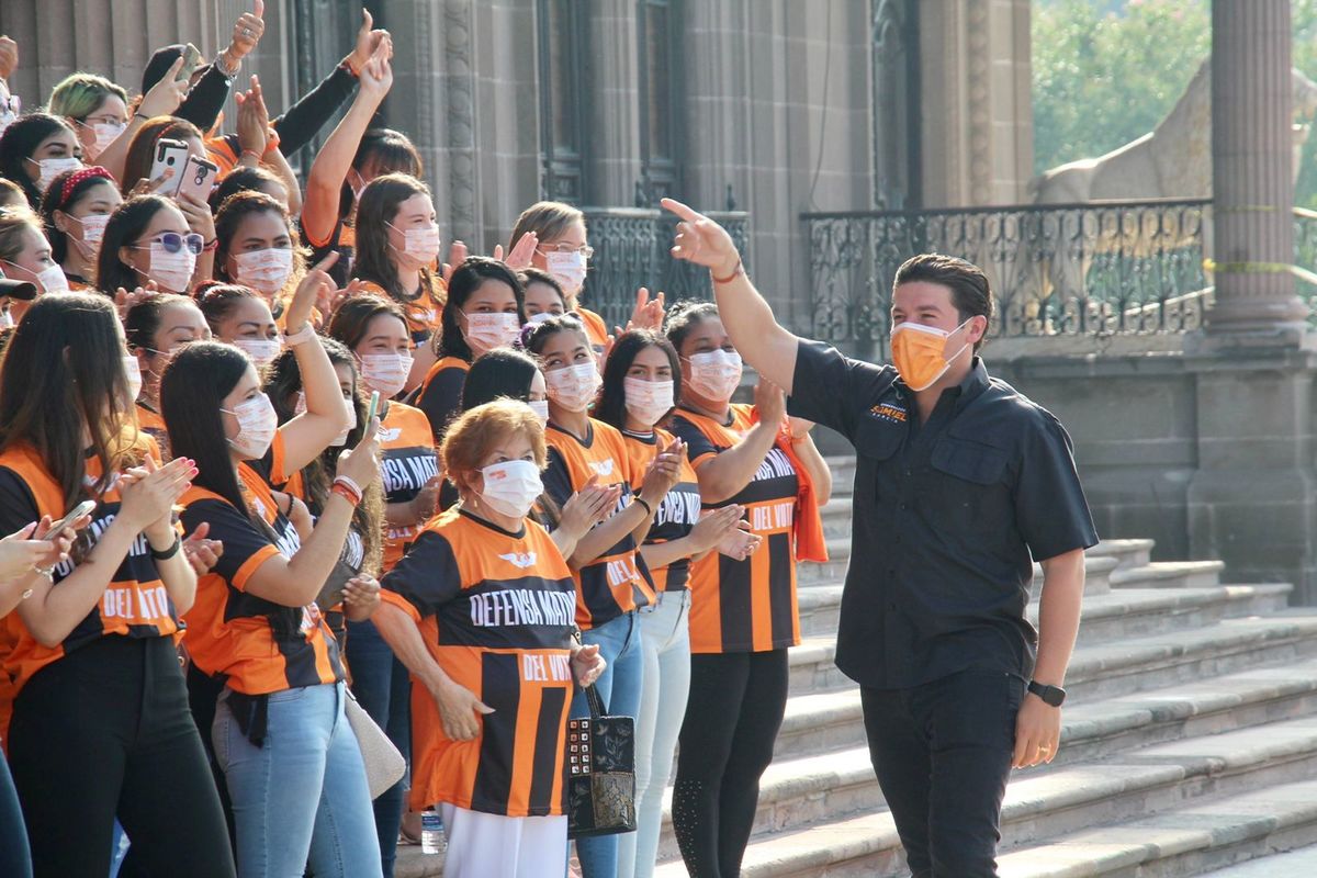 Samuel García Sepúlveda, candidato de Movimiento Ciudadano (MC) a la gubernatura de Nuevo León.