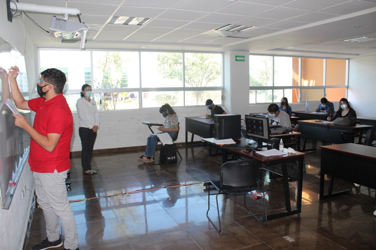 Se siguen todos los protocolos en este regreso a clases piloto. (cortesía)