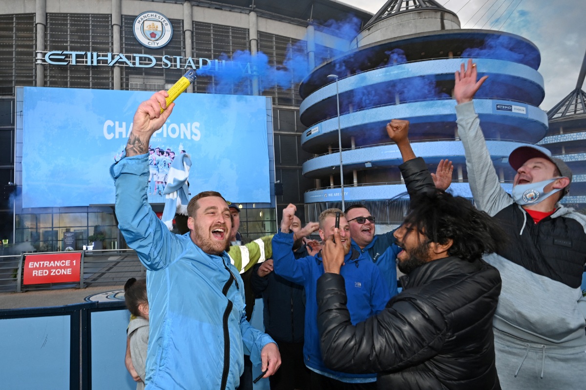 Aficionados del Manchester City (AFP)
