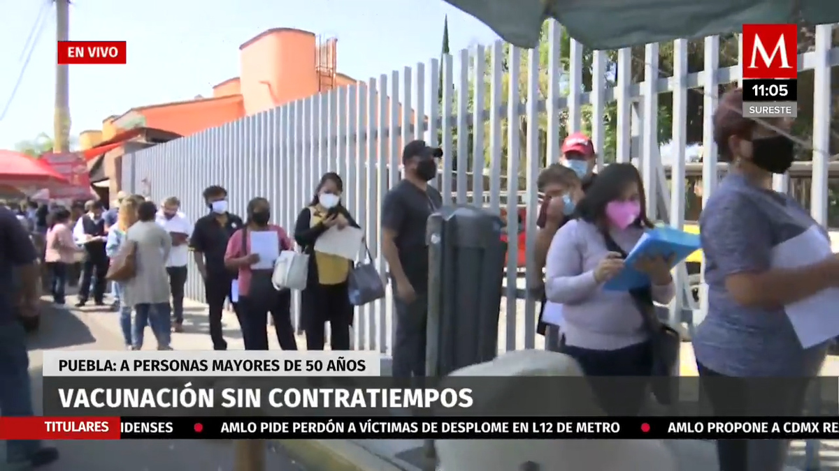 Sin contratiempos, inicia jornada de vacunación a personas de 50 años