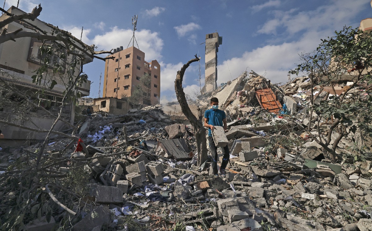 En Gaza, el hombre denunció que fue un agace directo contra la población. (AFP)