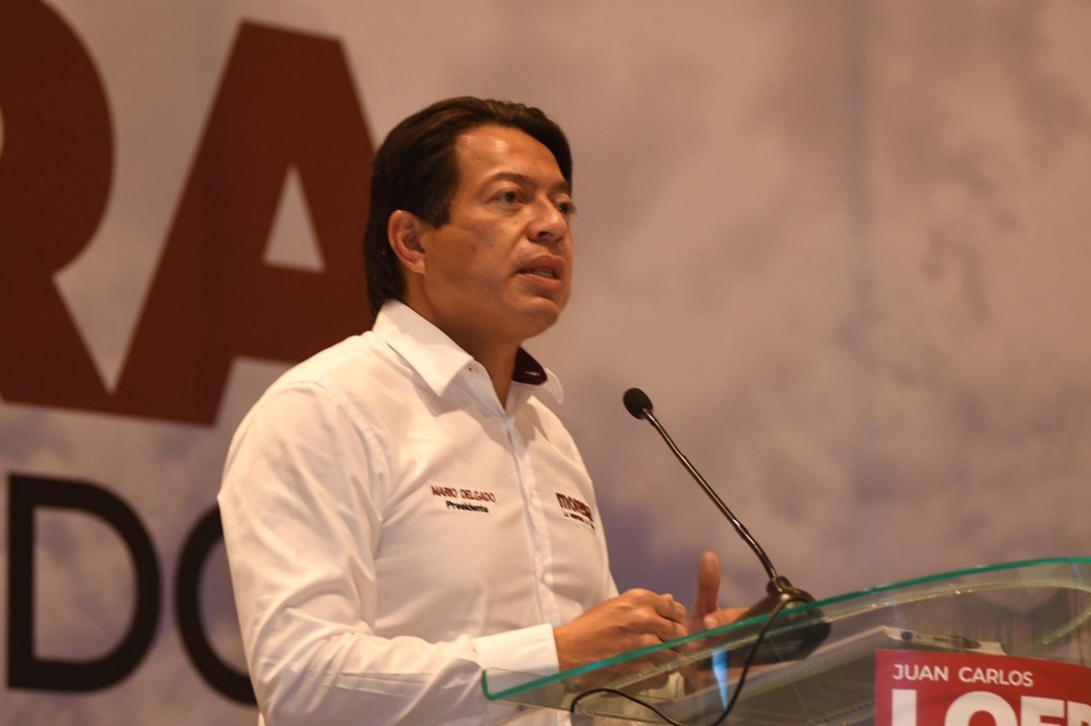 El presidente nacional de Morena, Mario Delgado. (Juan José García Amaro)