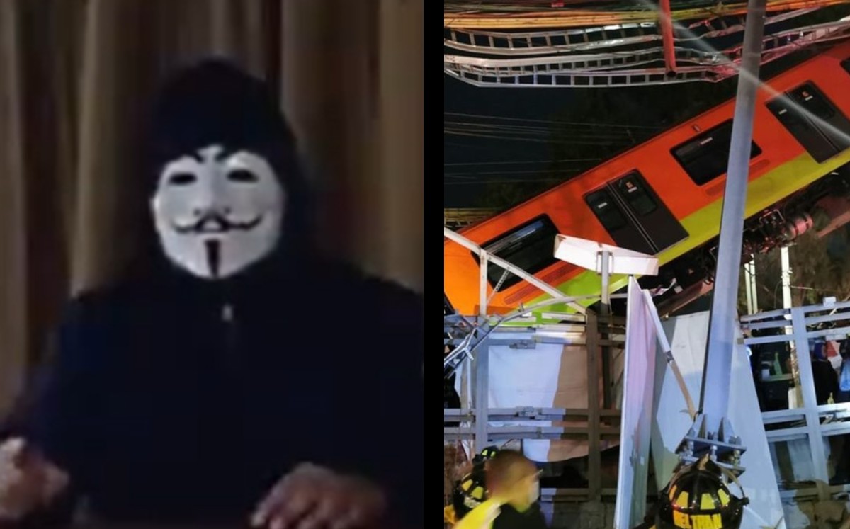 ¿Son ellos? Reaparece Anonymous en México; advierten van contra responsables de tragedia en Línea 12 del Metro. (Especial)