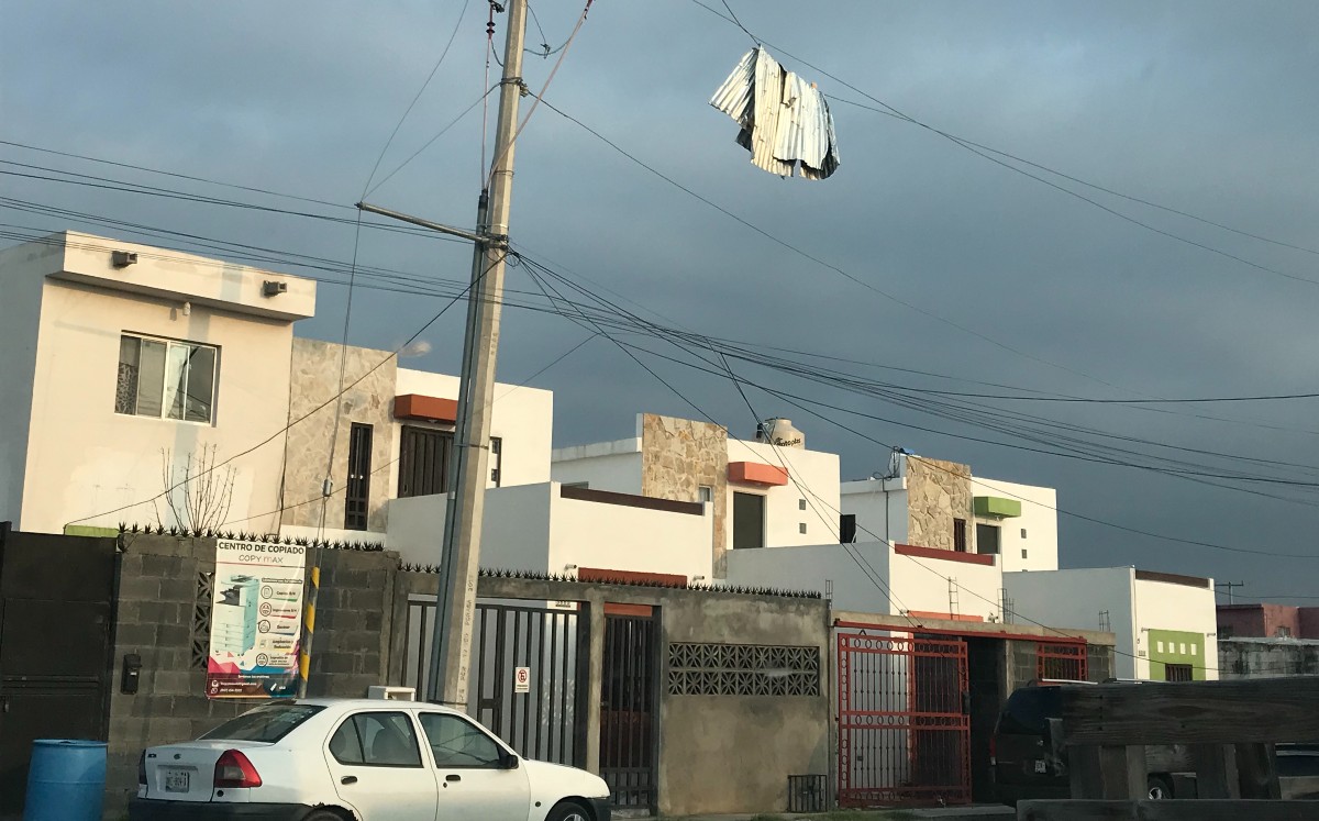 Tormenta en Nuevo Laredo dejó daños. (Ricardo Hernández)