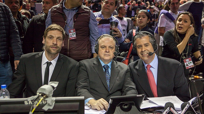 Álvaro Martín, Carlos Morales y Fabricio Oberto
