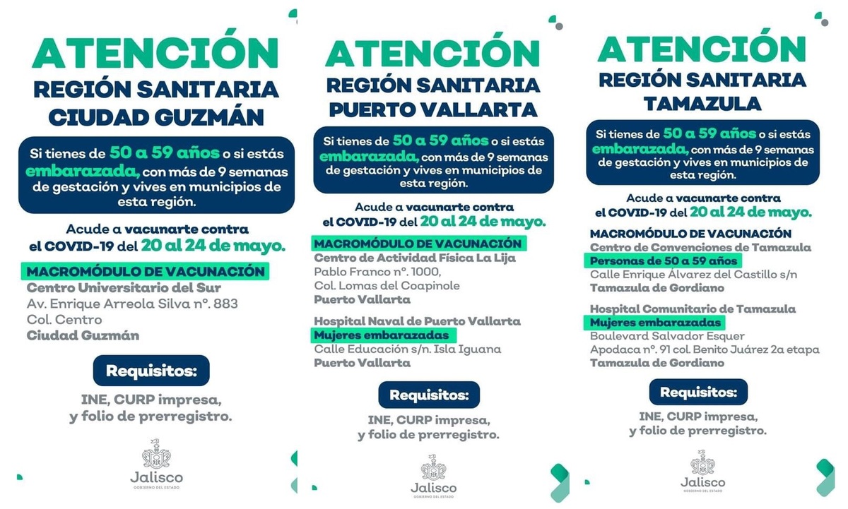 Comienza la vacunación anticovid para mujeres embarazadas y personas de entre 50 y 59 años