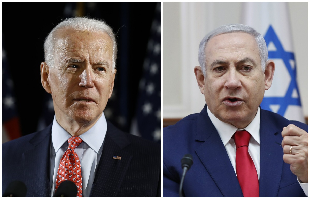 Joe Biden y Benjamín Netanyahu. | Archivo, AP