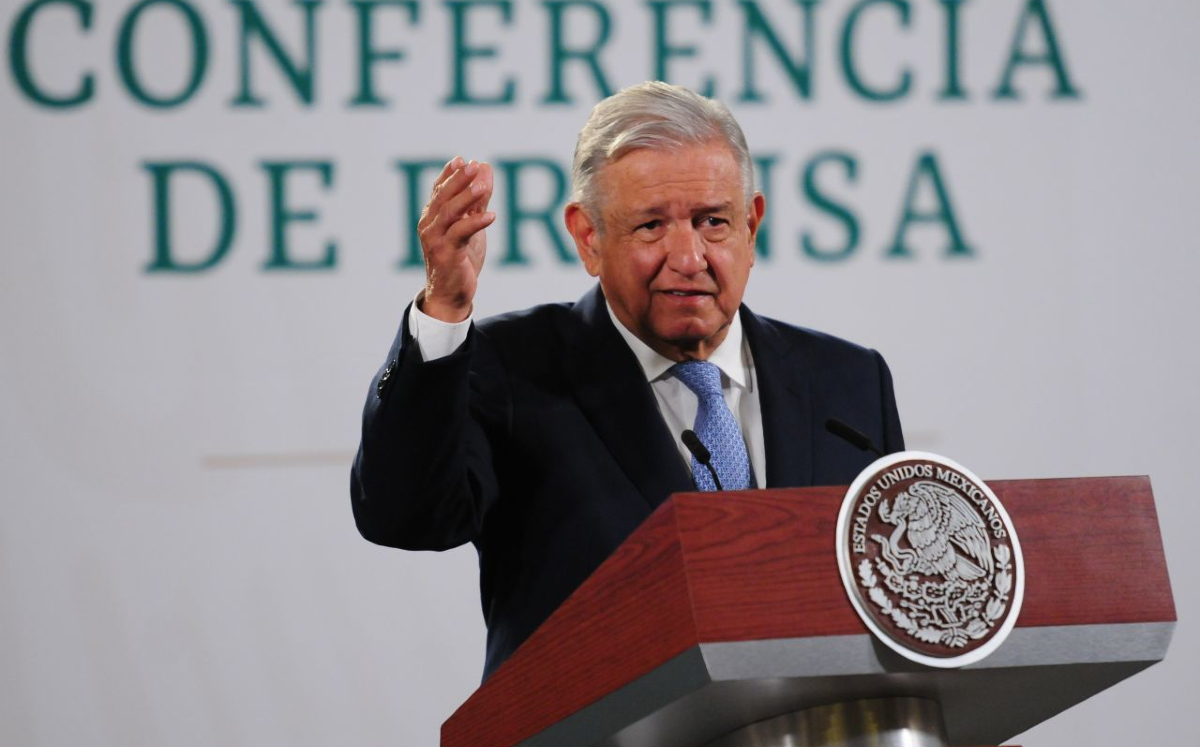 El Presidente el 19 de mayo durante su conferencia mañanera en Palacio Nacional. (Cuartoscuro)