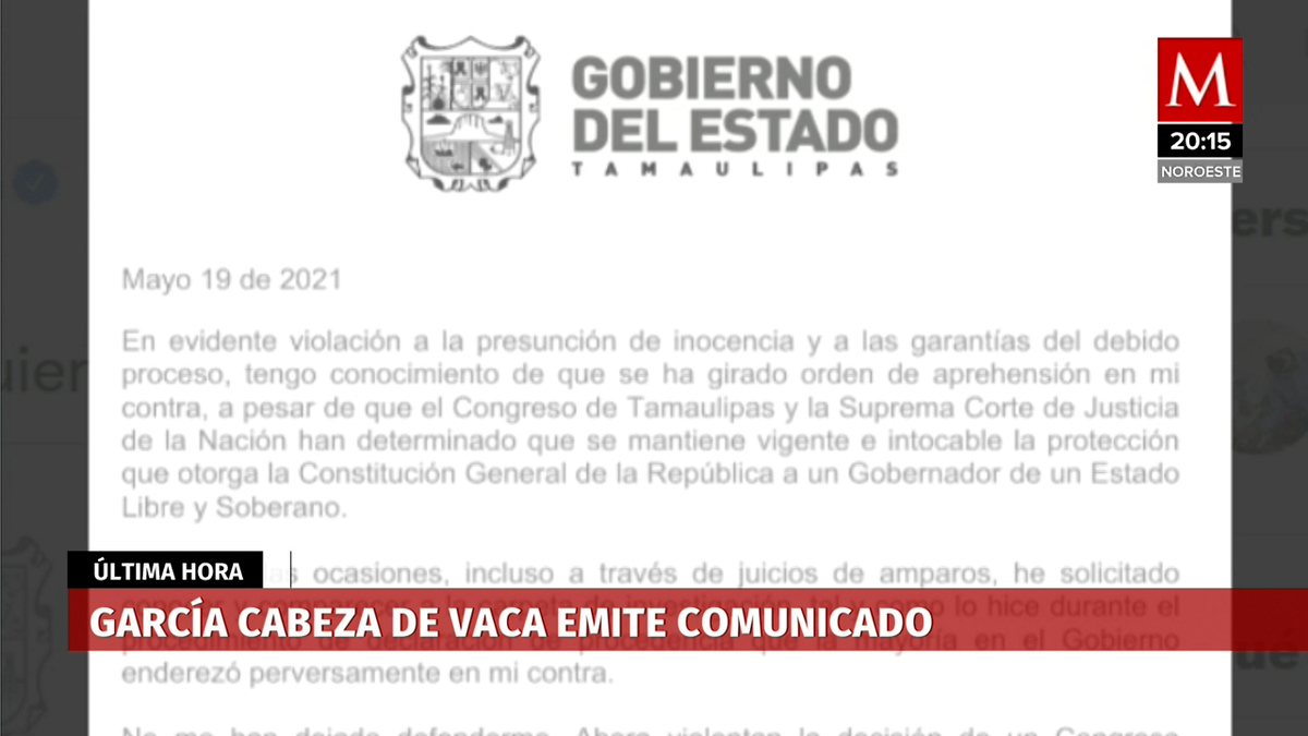 Acusa violación García Cabeza de Vaca a presunción de inocencia