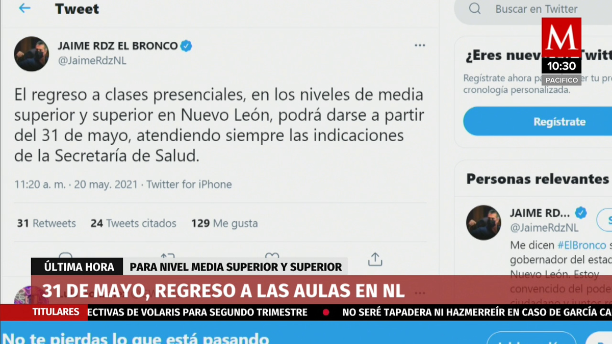 En Nuevo León, prepas y universidades podrán regresar a clases