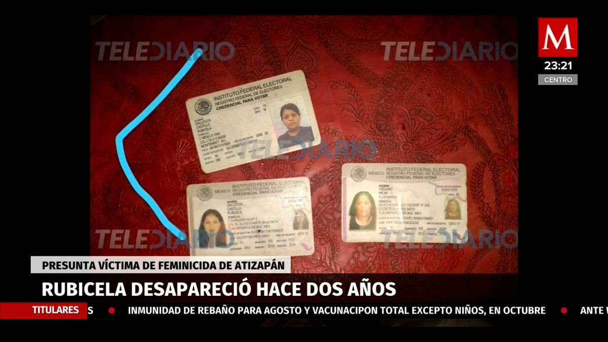 Feminicida Atizapán. Encuentran IFE de regia desaparecida