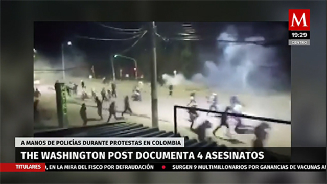 Manifestantes asesinados por la policía de Colombia.