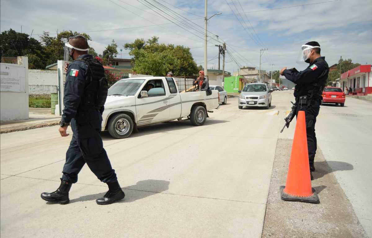 Operativo policial conjunto en Tepeji. (Francisco Villeda)