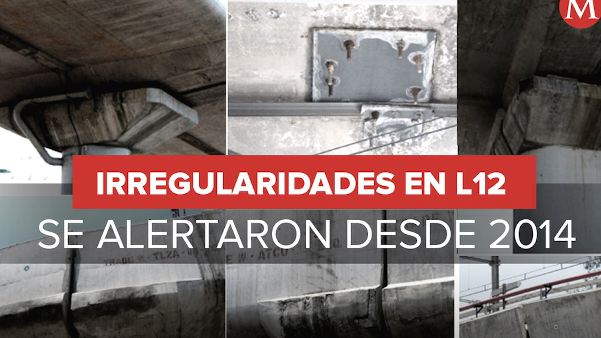 Tramo elevado de L12 tenía fisuras, grietas y fallas en drenaje; se alertó desde 2014