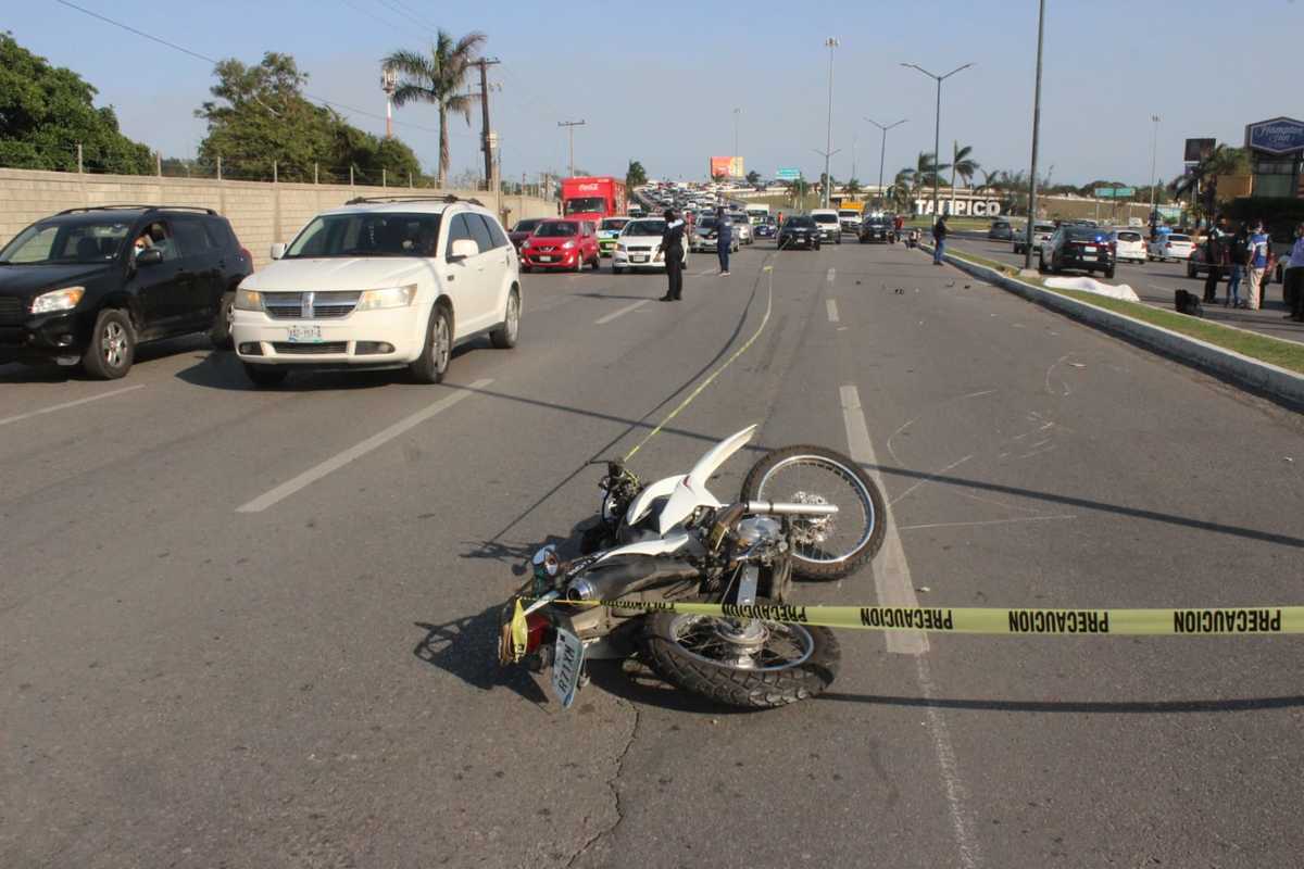 Accidente vial en Tampico. (Antonio Sánchez)