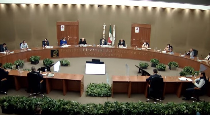 Las quejas se presentaron ayer en la sesión del Consejo General del IEEM. (Especial)