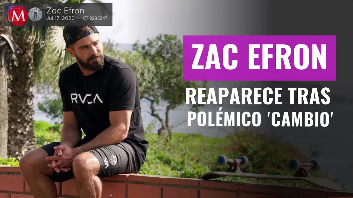 Zac Efron. Reaparece tras polémico cambio en rostro; así luce