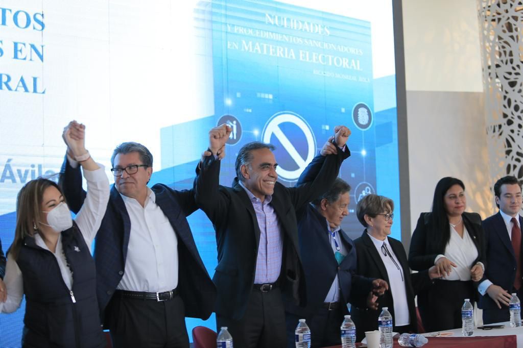 Asistieron siete senadores en representación del grupo parlamentario de Morena.