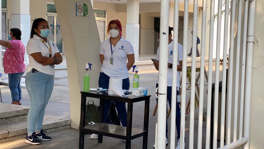 Las medidas sanitarias son aplicadas en todas las sedes. (Isabel Zamudio)