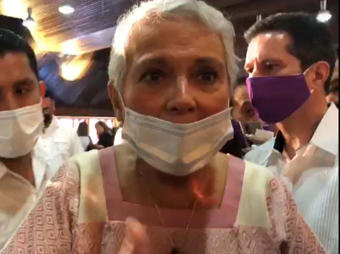 La secretaria de Gobernación realizó una gira por Oaxaca. (Óscar Rodríguez)