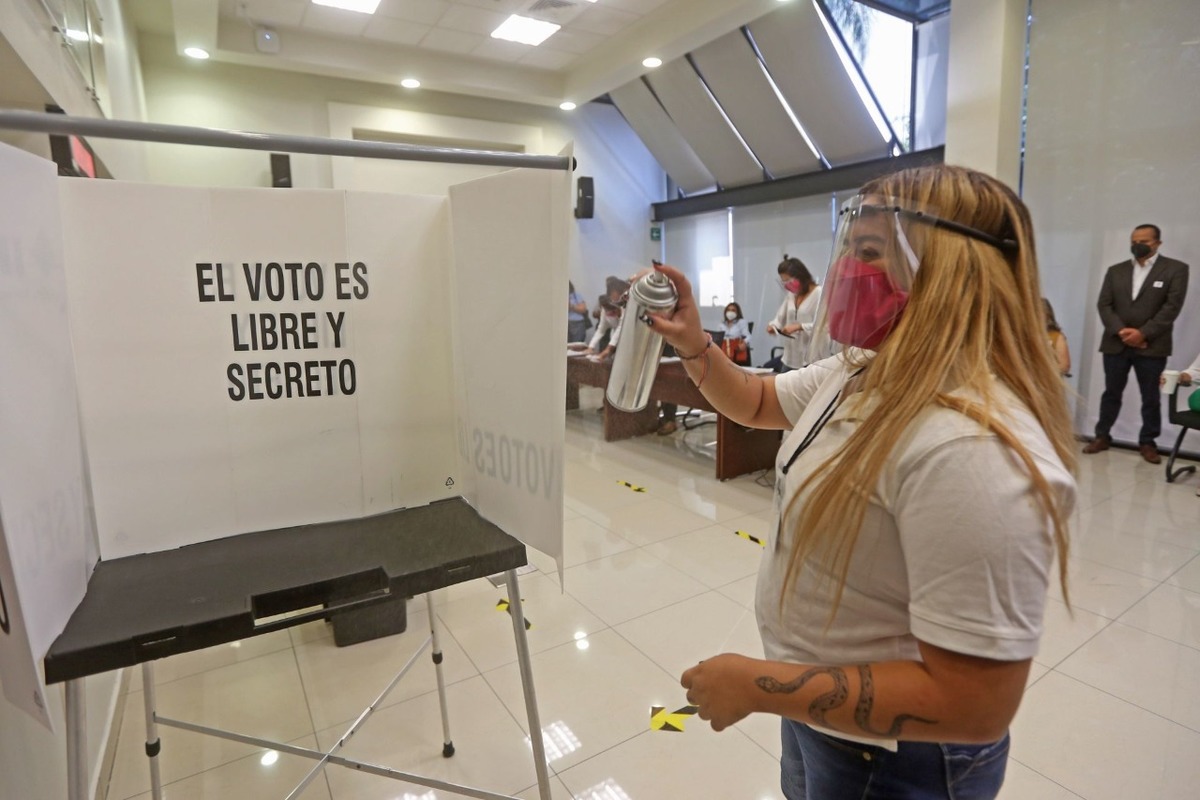 Casilla electoral de elecciones