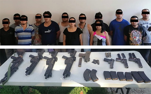 Detienen a 13 presuntos integrantes del CJNG