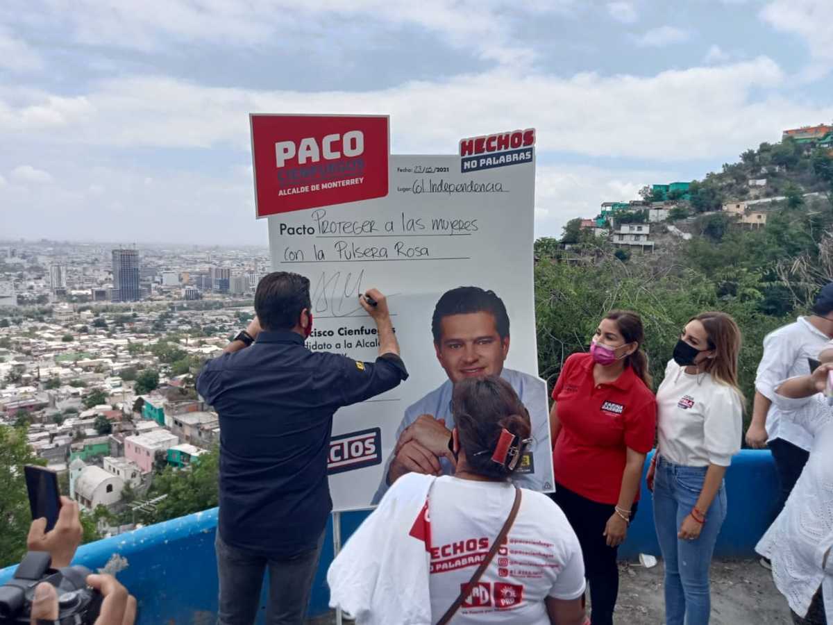 Francisco Cienfuegos Martínez, candidato a la alcaldía de Monterrey. Foto: Raúl Palacios