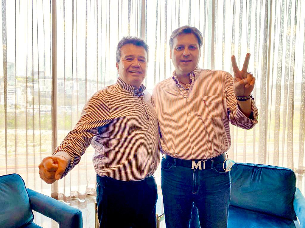 Jesús Vizcarra y Mario Zamora reunidos en Monterrey