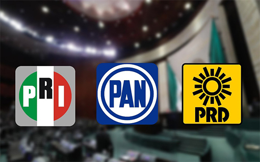 PAN, PRI y PRD formalizarán coalición legislativa este lunes