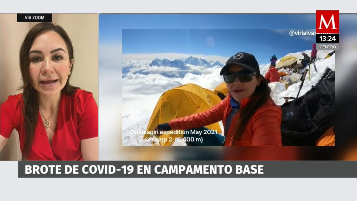 Viridiana Álvarez, brote de covid-19 en campamento base en Nepal