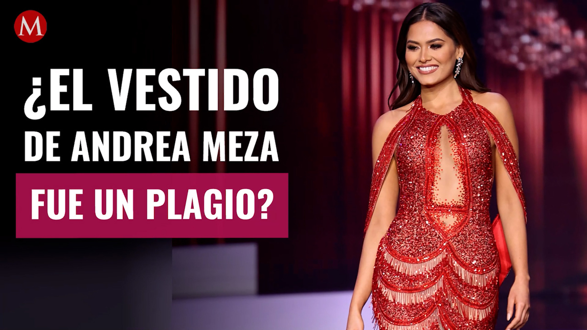 Andrea Meza. Diseñador de su vestido es acusado de plagio