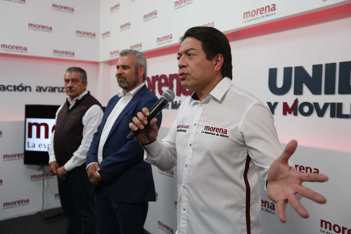 Mario Delgado en conferencia de prensa. (Javier Ríos)