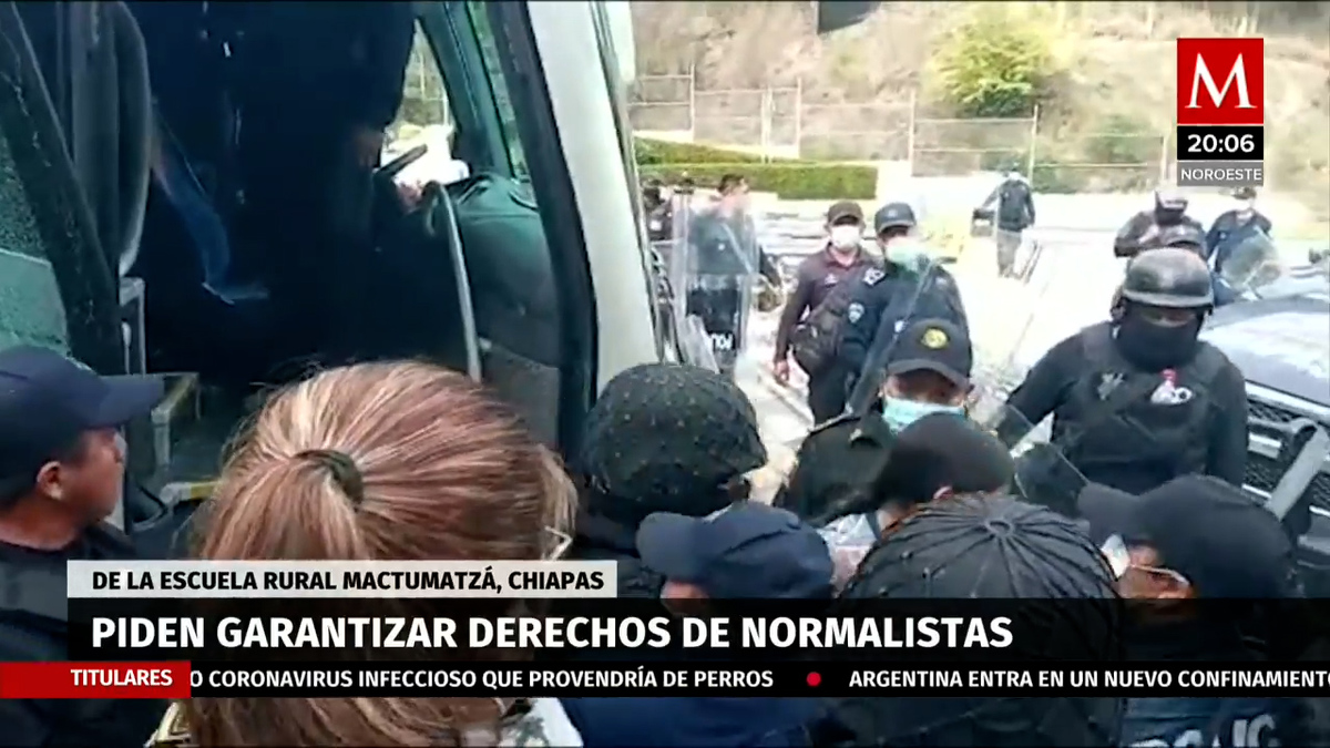ONU, preocupada por arresto de 93 normalistas en Chiapas