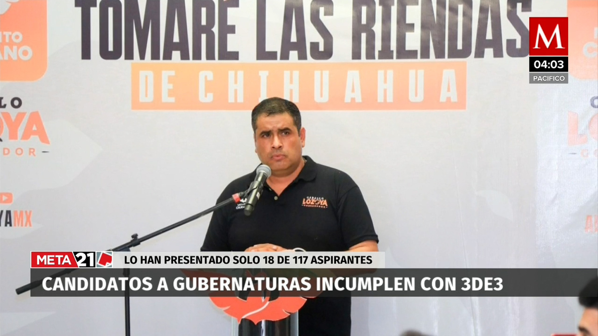 Sin presentar declaración 3de3, 85% de candidatos a gobernador