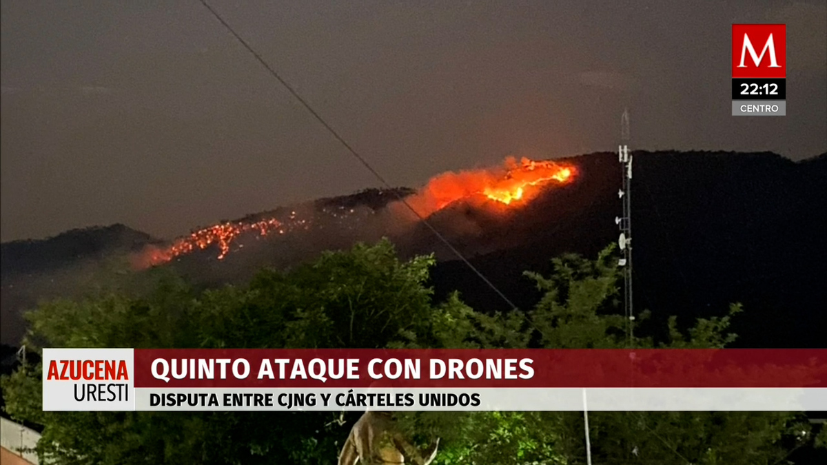 Acusan que crimen generó incendio forestal en Aguililla, Michoacán