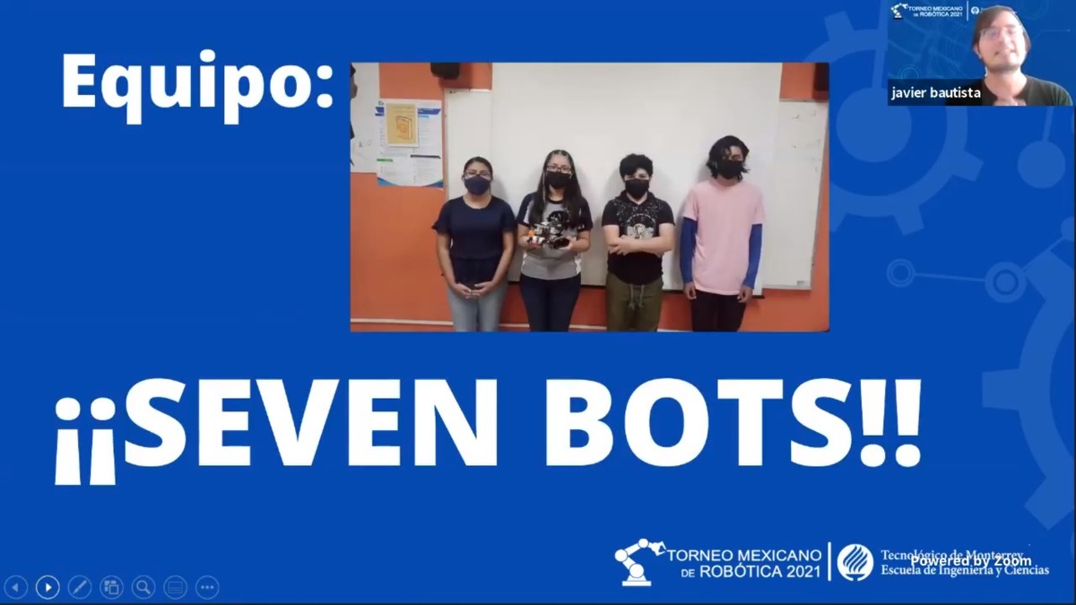 Alumnos de Ciudad Victoria ganan primer lugar en torneo de robótica nacional.