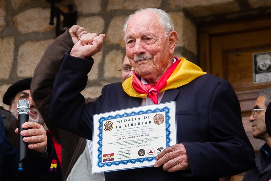 El brigadista internacional Josep Almudever Mateu. | EFE