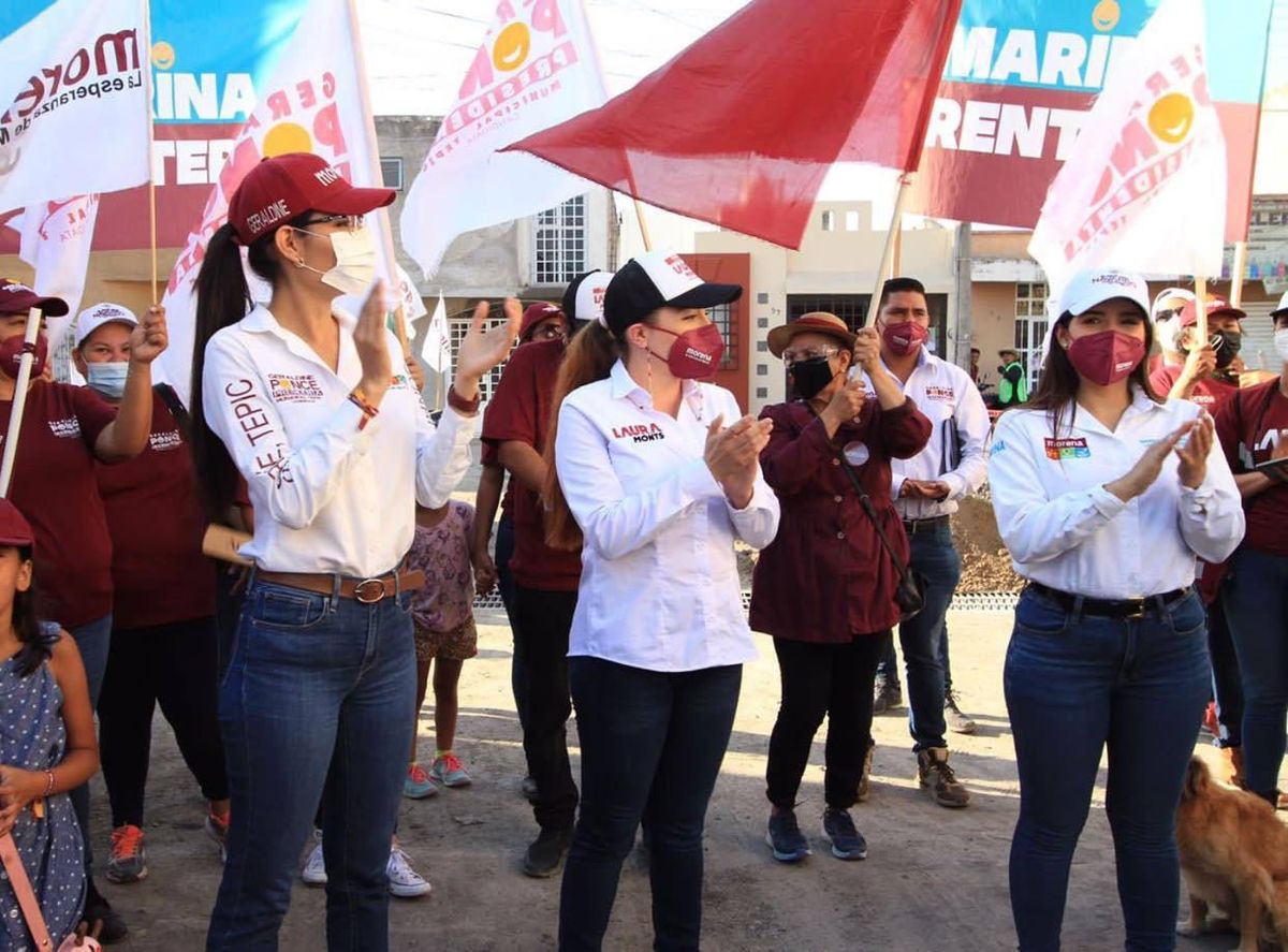 La candidata de la de la coalición “Juntos Haremos Historia” en Nayarit, Laura Paola Monts Ruíz. (Especial)