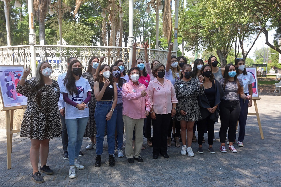 Las candidatas se dieron cita en la Glorieta Chapalita en Guadalajara (Fernando Carranza)