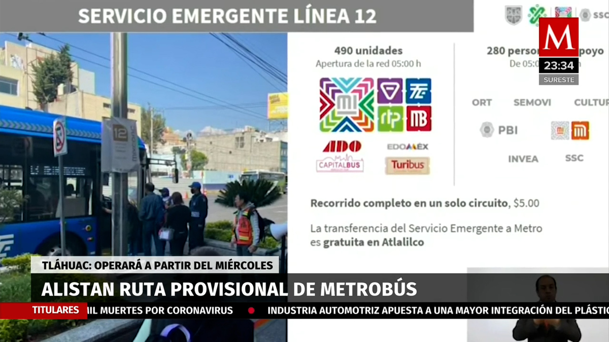 CdMx alista ruta emergente de MB en Tláhuac a partir del miércoles