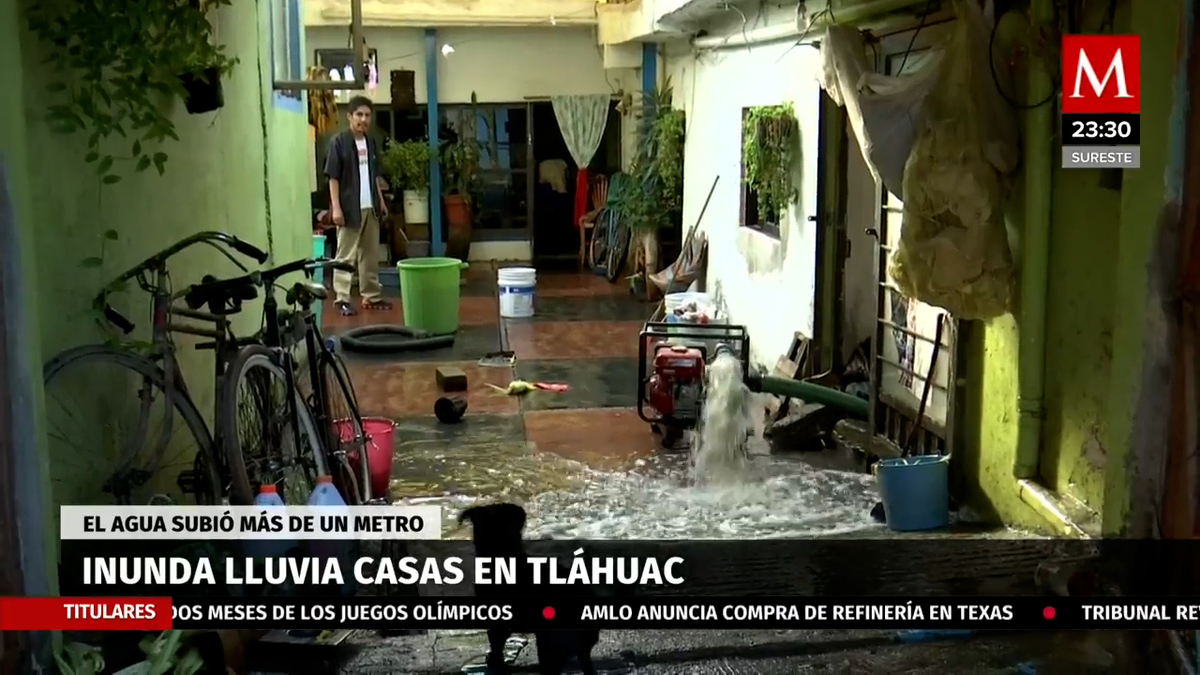 Lluvias afectan bajo puente en límites de Valle de Chalco y Tláhuac
